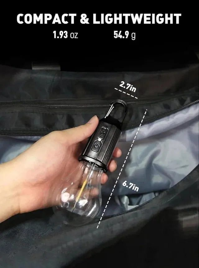 Hanging Bulb with 3 Modes Tent Lamp for Camping