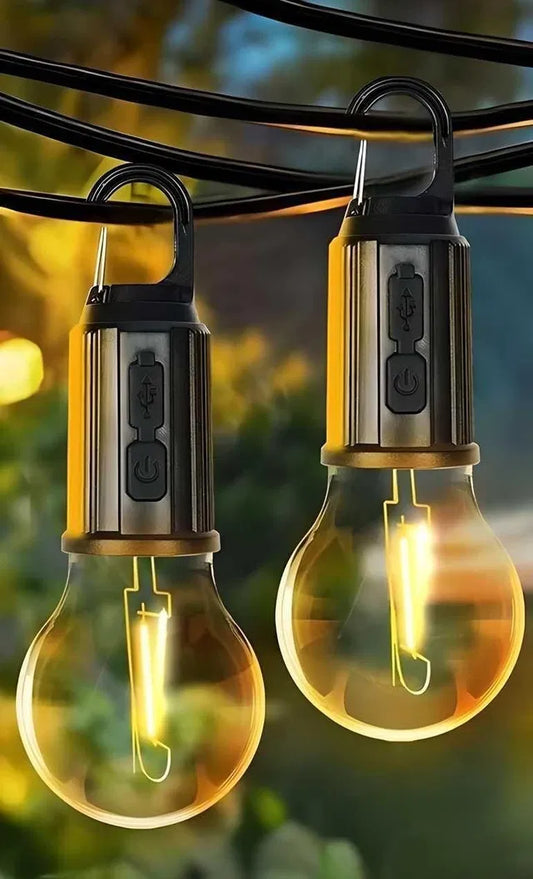 Hanging Bulb with 3 Modes Tent Lamp for Camping